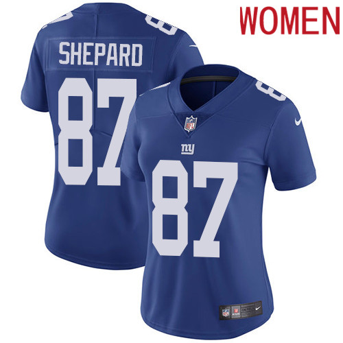 2019 Women New York Giants #87 Shepard blue Nike Vapor Untouchable Limited NFL Jersey